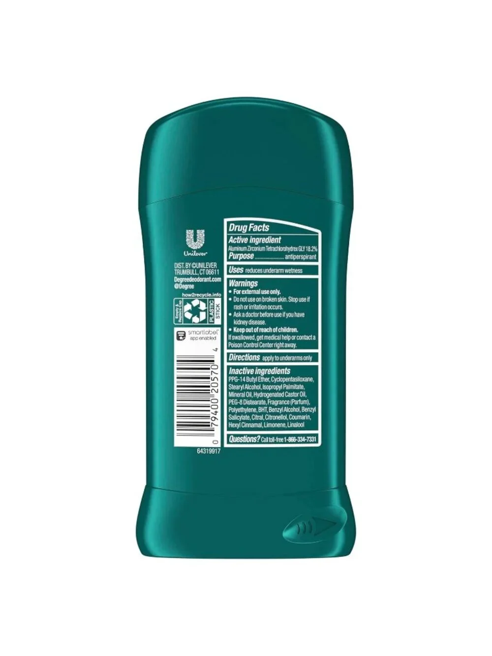 Degree Men Dry Protection Antiperspirant, Cool Comfort, 2.7 Oz., Pack of 6 NEW